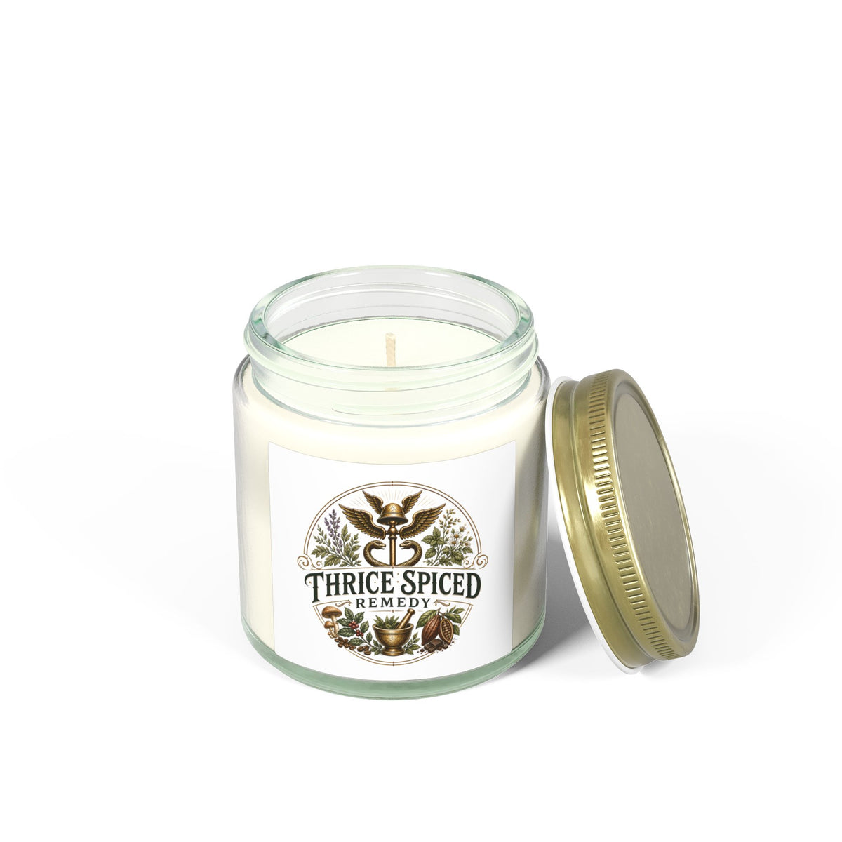 Scented Candle — Coconut Apricot Wax (4oz & 9oz) — Thrice Spiced Remedy