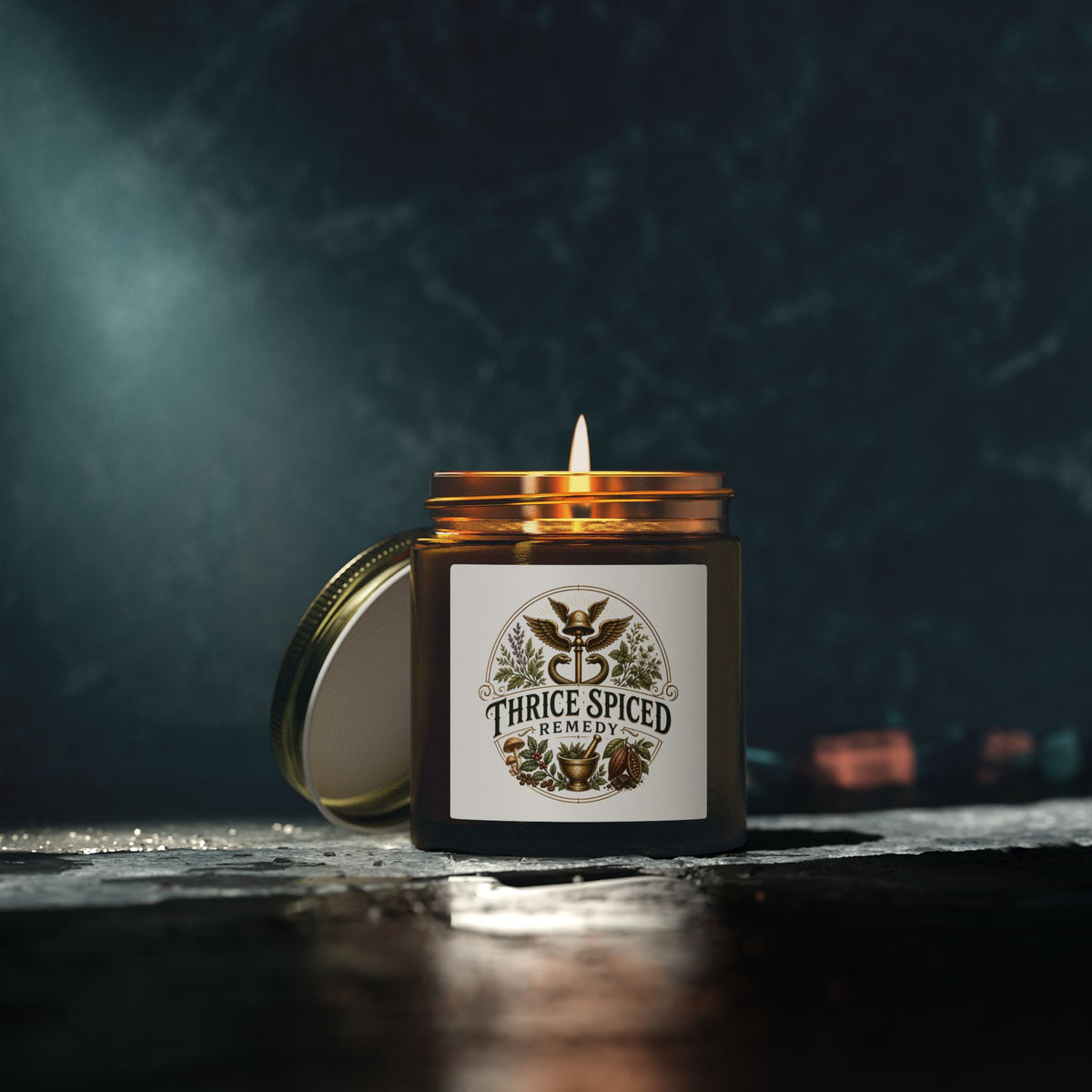 Scented Candle — Coconut Apricot Wax (4oz & 9oz) — Thrice Spiced Remedy