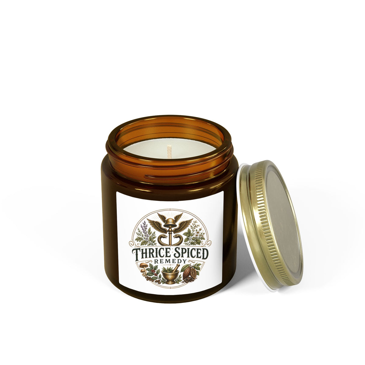 Scented Candle — Coconut Apricot Wax (4oz & 9oz) — Thrice Spiced Remedy