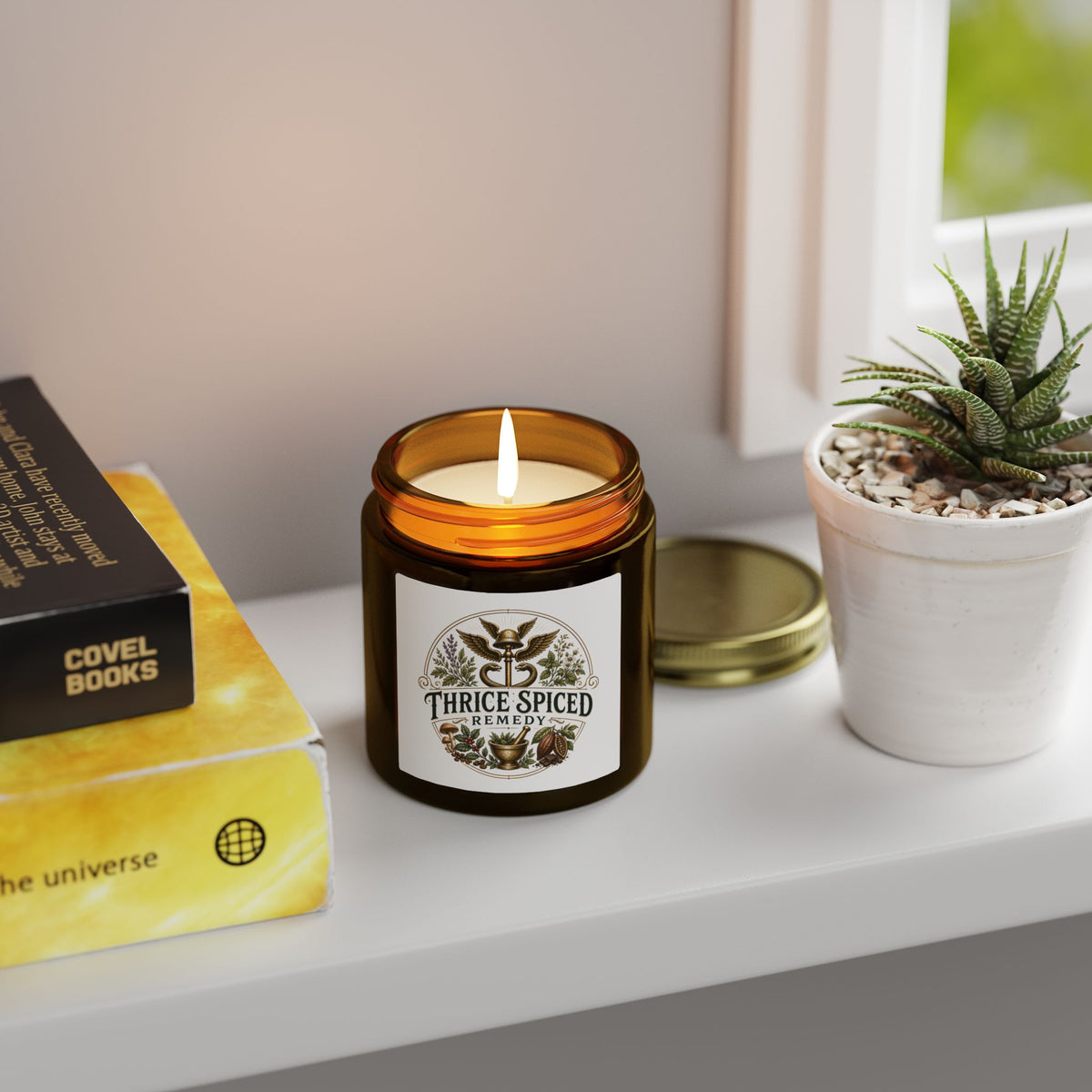 Scented Candle — Coconut Apricot Wax (4oz & 9oz) — Thrice Spiced Remedy