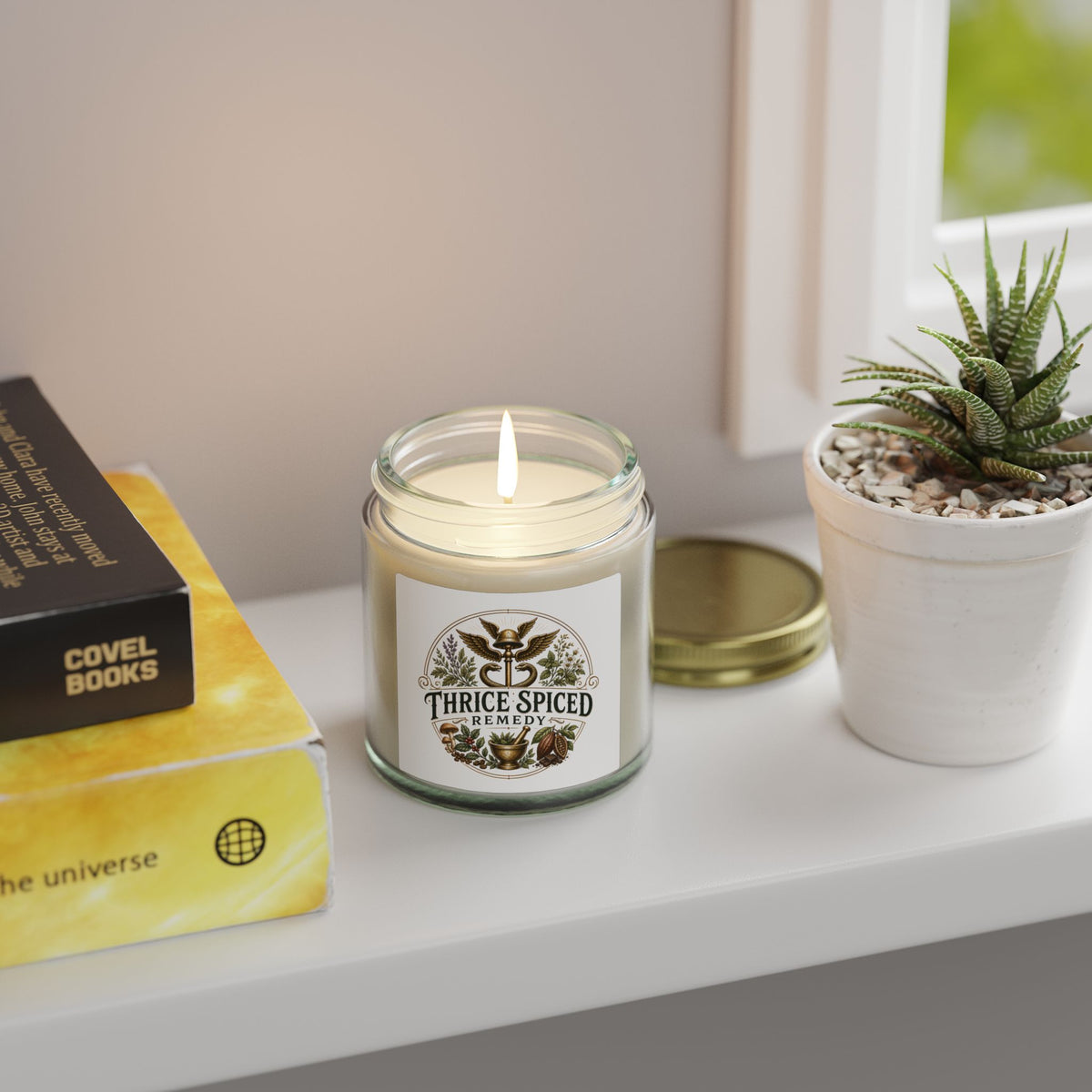 Scented Candle — Coconut Apricot Wax (4oz & 9oz) — Thrice Spiced Remedy